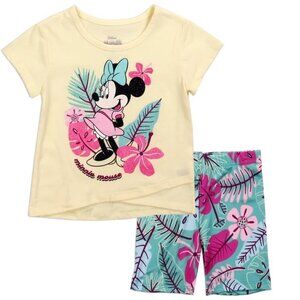 Disney MINNIE MOUSE Girls Toddler 2-Piece Short Set